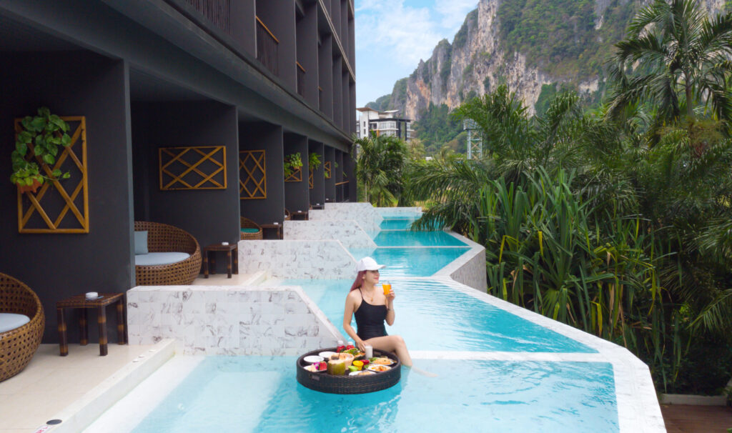 Deluxe with private outdoor whirlpool